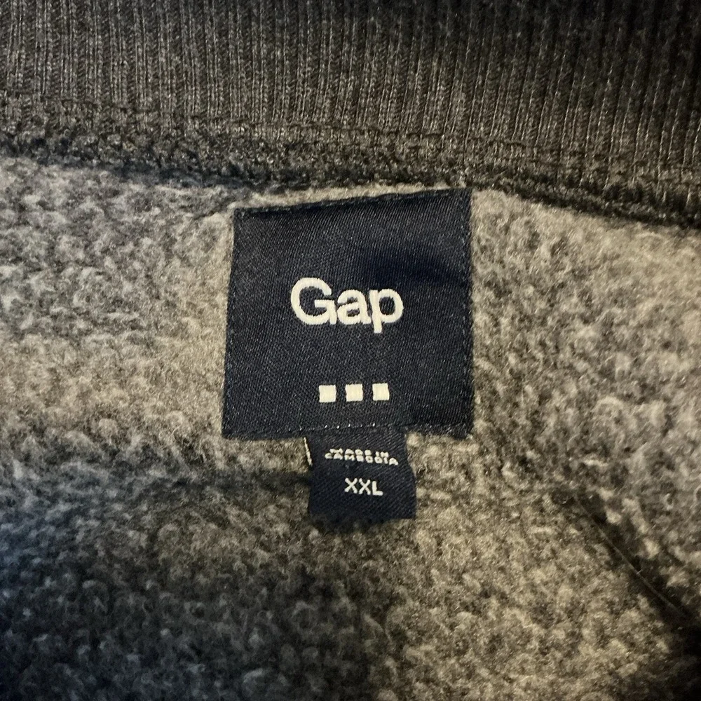 GAP Full-Zip Raglan Bomber Jacket XXL Gray‎ With Tan Sleeves Colorblock Cotton